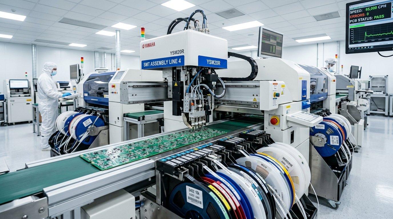 Stage 05: MANUFACTURE - High-Speed SMT, Tooling & Electromechanical Assembly